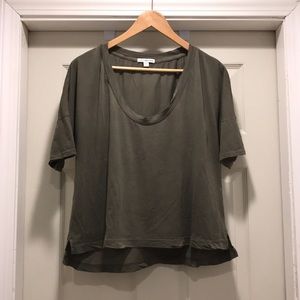 James Perse Military Green Tee